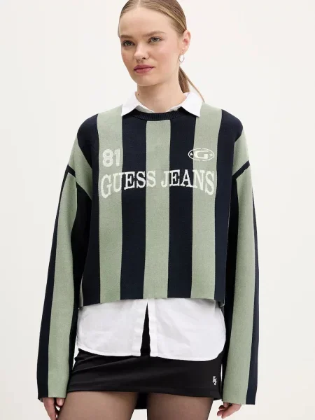 Guess Jeans pulover verde