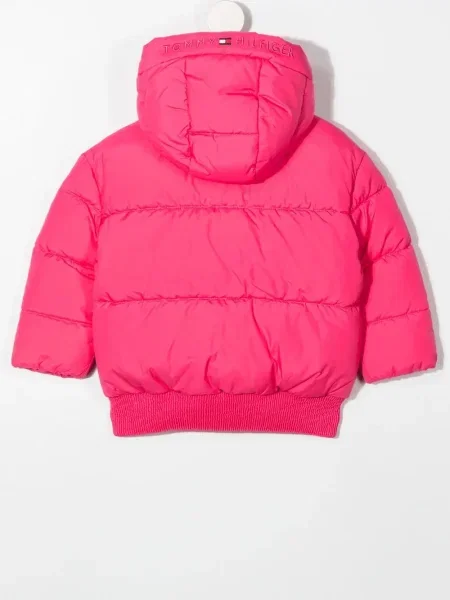 Dětska bunda Tommy Hilfiger růžová