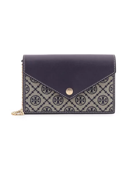 Portfel Tory Burch niebieski