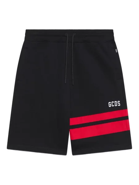 Pantaloni scurți Gcds cu dungi negru