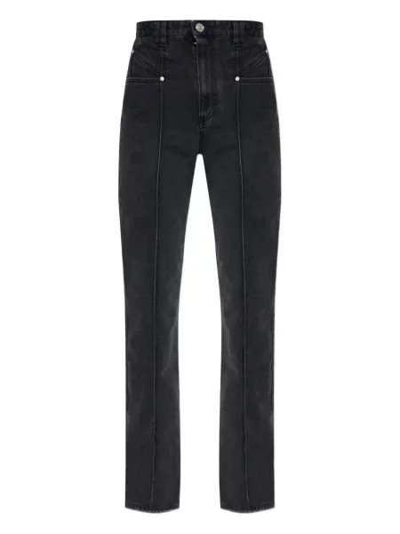 Blugi drepți Isabel Marant negru