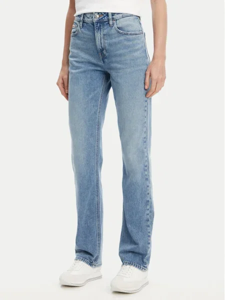 Calvin Klein Jeans Blugi Straight Fit albastru
