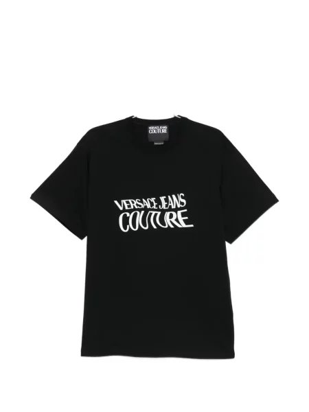 Tricou Versace Jeans Couture cu autograf negru