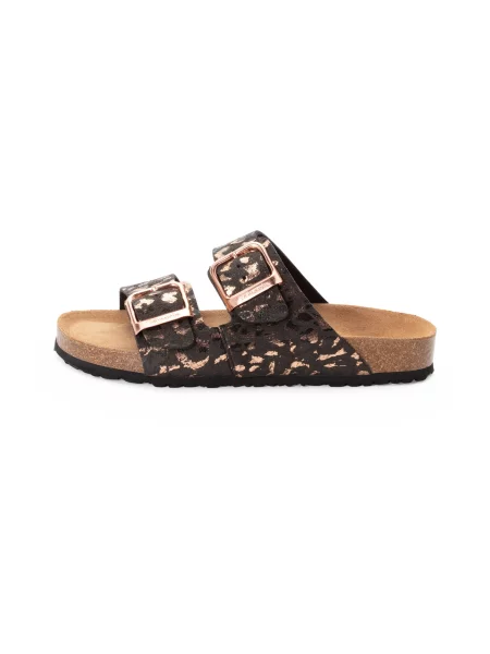 Tamaris Saboți bronz / gri deschis negru