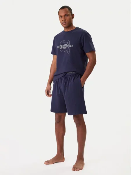 KARL LAGERFELD Piżama Granatowy