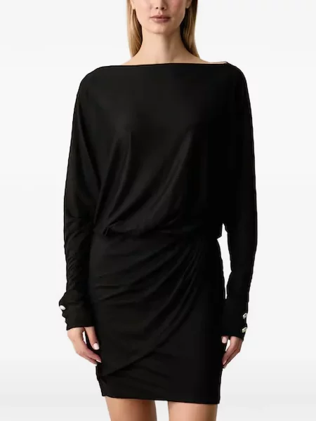 Rochie mini Guess drapată negru