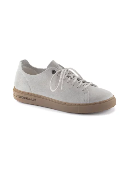 Półbuty Birkenstock skórzane szare