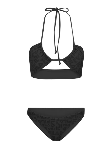 FILA Costum de baie două piese SAGRES gri metalic negru