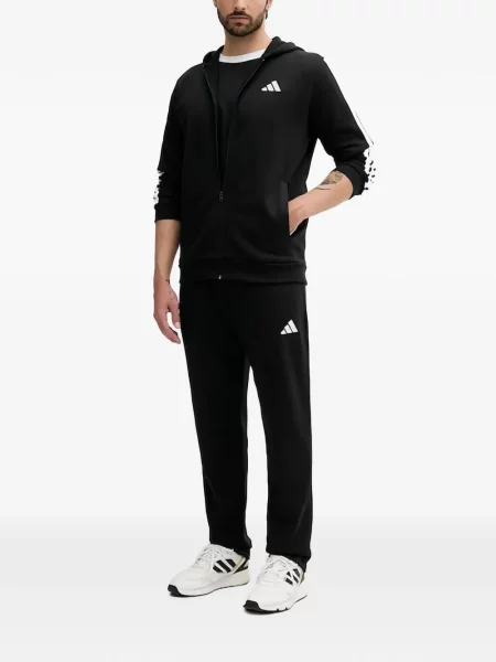 Košulja Adidas s platformom s printom s kapuljačom žuta