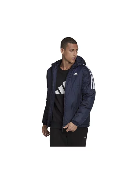 Bunda Essentials Insulated Hooded modrá