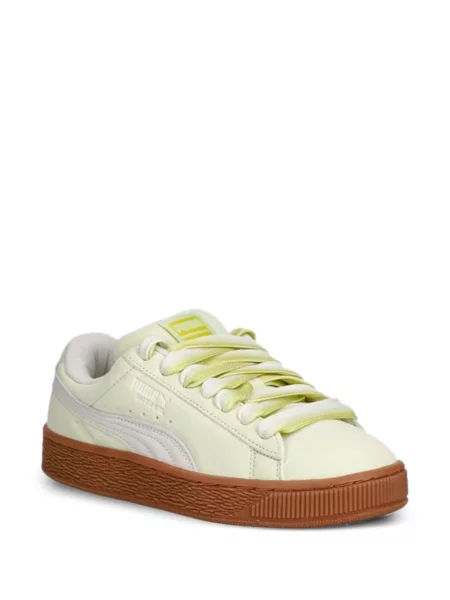 Sneakerși Puma Suede din piele de căprioară verde
