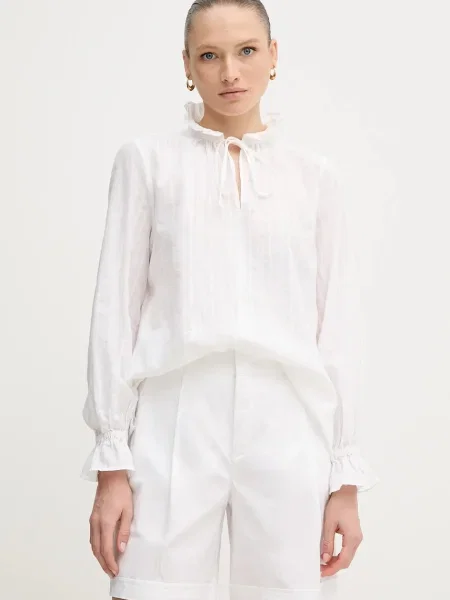 Marc Aurel bluză din uni alb