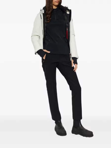 Lung hanorac cu fermoar Ea7 Emporio Armani negru