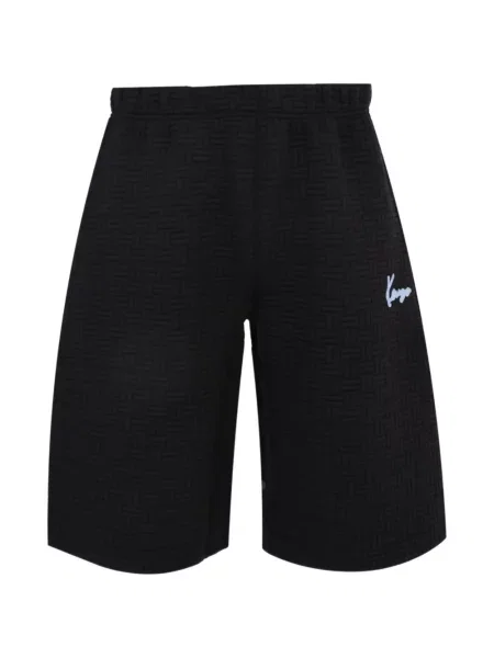 Pantaloni scurți Kenzo cu broderie negru