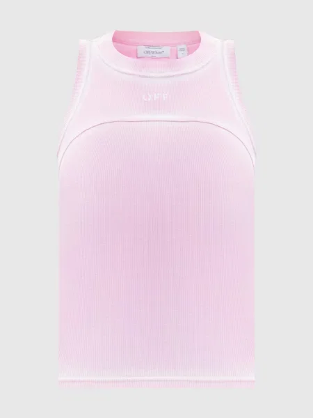 Майка Spray з принтом логотипа Off-white рожева