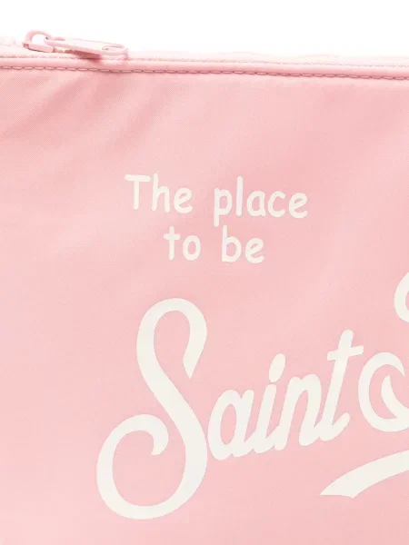 Geantă plic Mc2 Saint Barth cu imagine roz