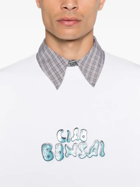Hanorac crewneck Bonsai alb