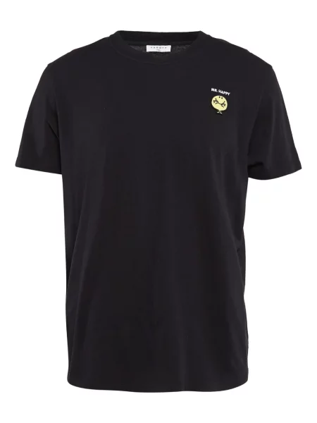 Tricou Sandro cu broderie negru