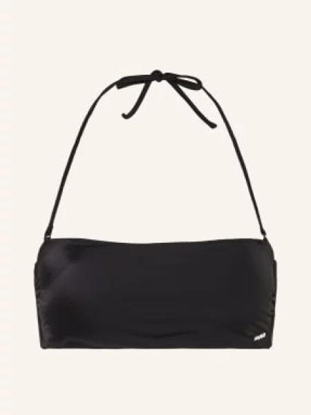 Hugo Góra Bikini Typu Bandeau Pure schwarz czarny