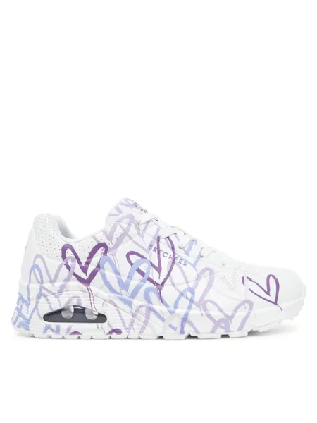 SKECHERS Nizke superge UNO-SPREAD THE LOVE lila / vijolično modra / svetlo lila bela