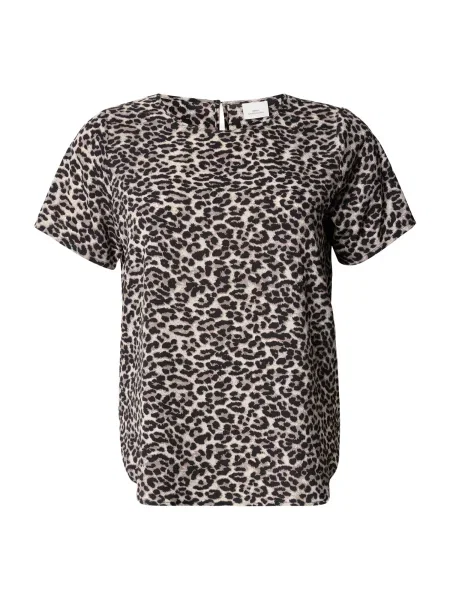 ONLY Carmakoma Bluză CARVICA gri / negru alb