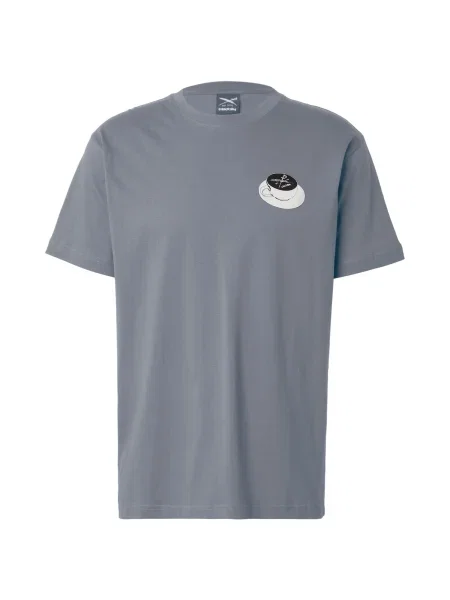 Iriedaily Tricou Slowpresso gri / negru alb