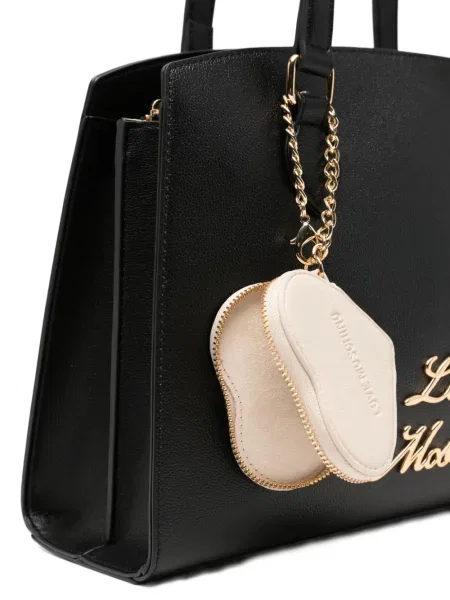 Висулка Love Moschino със сърца черно