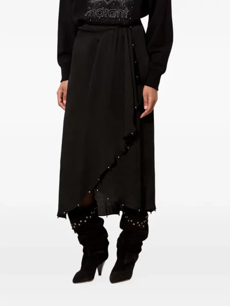 Fustă midi Marant Etoile plic negru