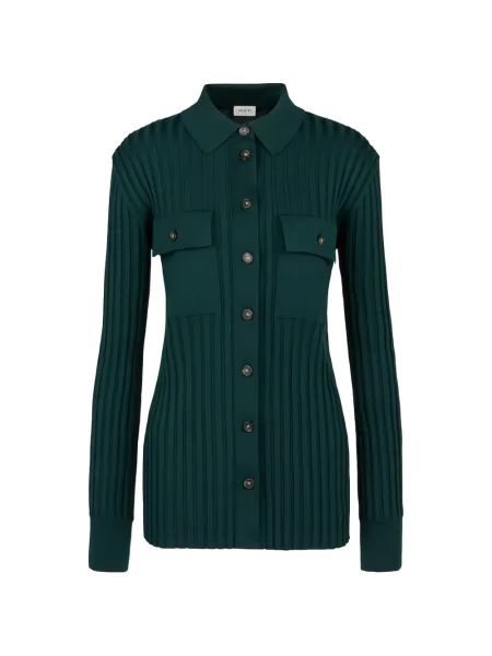 Cardigan Tod's cu nervuri verde