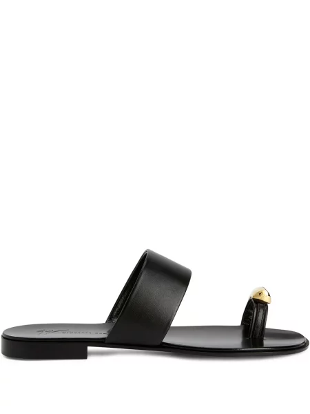 Sandale Giuseppe Zanotti fără toc negru
