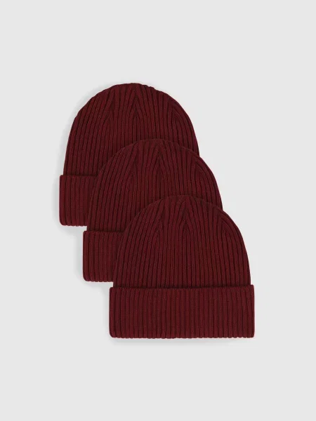 Ейсік Шапка Унісекс Вовна/акрил бордовий