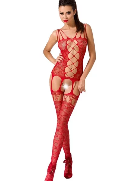 Сексуальный бодистокинг из сетки червоний