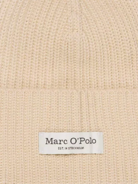 Czapka z szerokim brzegiem Marc O'polo beżowa
