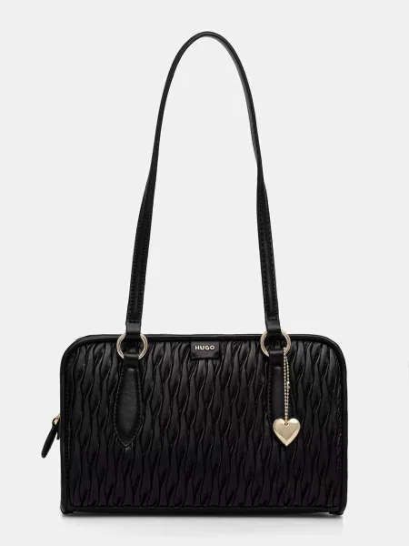 Geantă shopper Hugo din piele negru