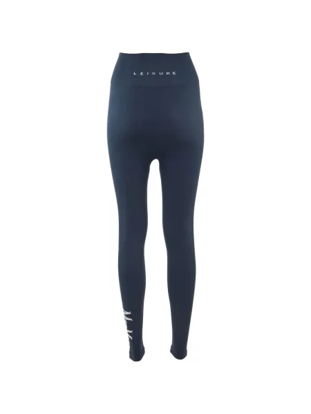 Leggings Max Mara din jerseu cu autograf albastru
