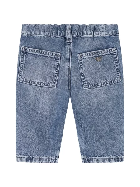 Jeansy dziecięce Emporio Armani niebieskie