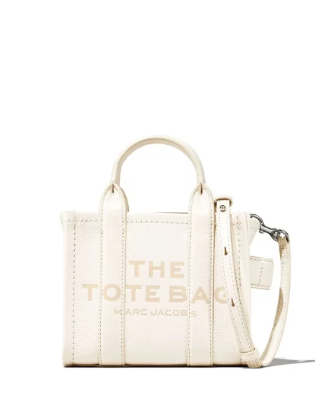 Geantă shopper Marc Jacobs din piele alb