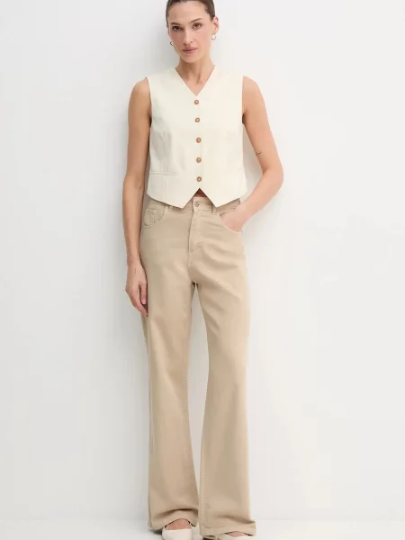 Жилет United Colors of Benetton однобортний бежевий