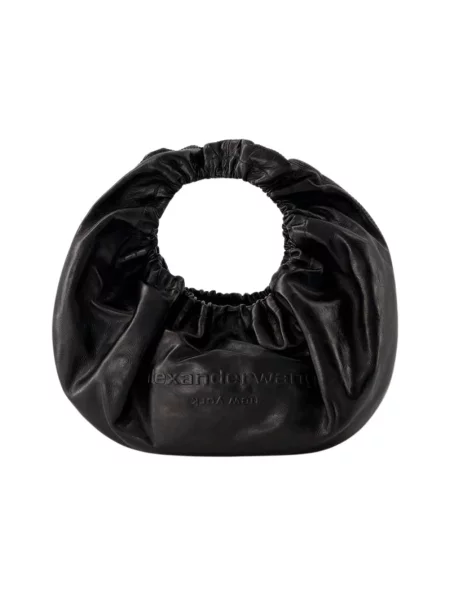 Top Alexander Wang skórzany czarny