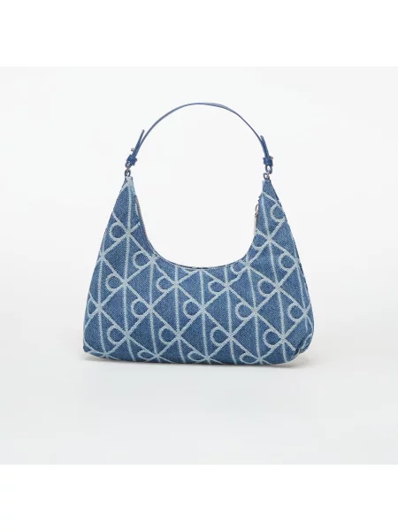 Calvin Klein Τσάντα Emblem Aop Denim Shoulder Bag μπλε
