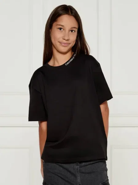 Calvin Klein Jeans Póló Intrasia | Relaxed fit fekete