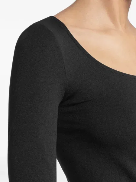 Lung top Wolford negru