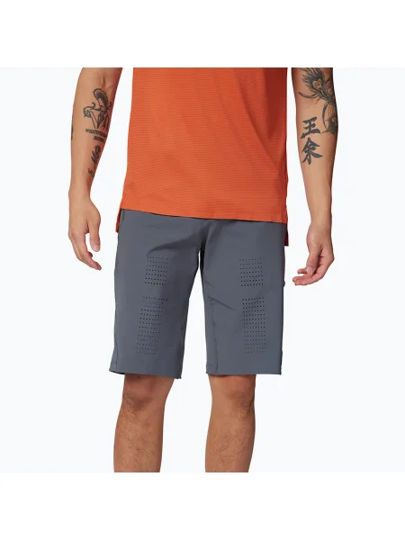 Мъжки къси панталони за колоездене Fox Racing Flexair graphite сиво