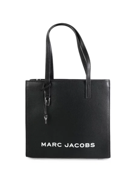 Geantă shopper Marc Jacobs din piele cu imagine negru