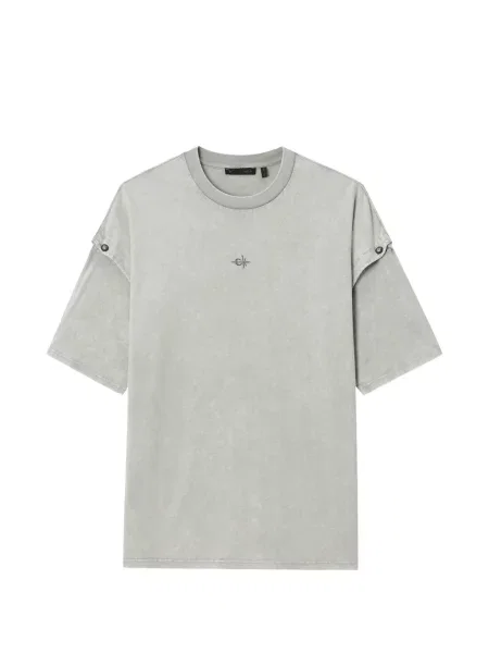 Тениска Five Cm бродирана сиво