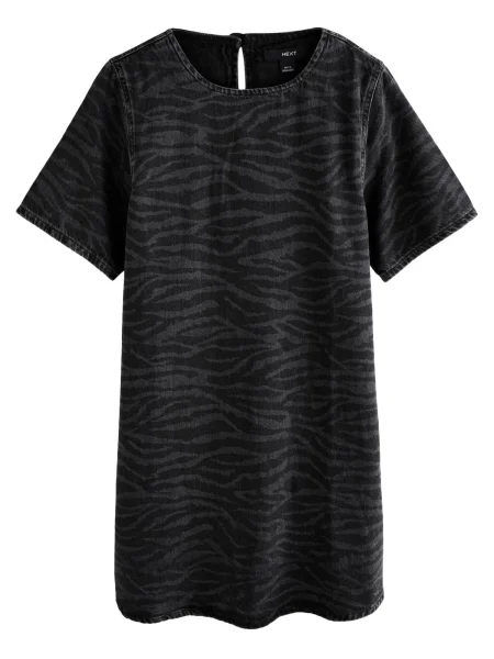 Next Rochie gri denim / denim negru