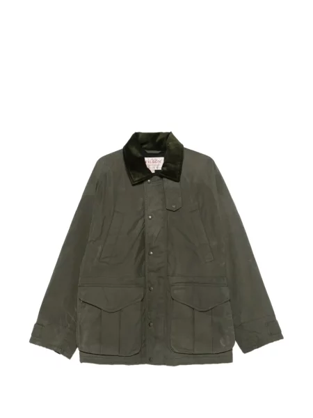 Gulerat izolat geacă Filson de catifea cord verde