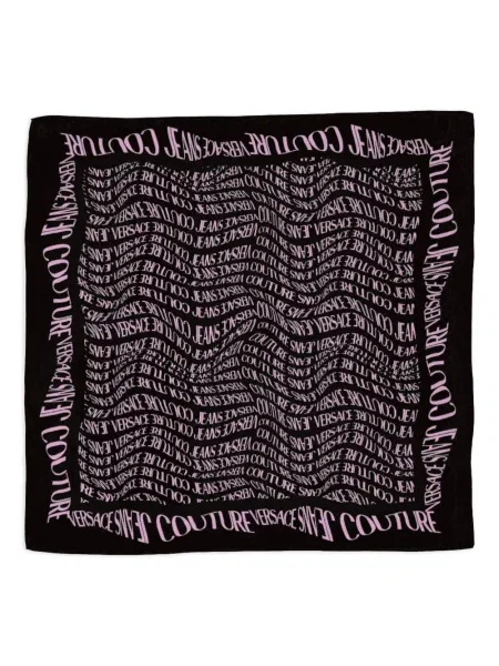 Fular Versace Jeans Couture cu imagine roz