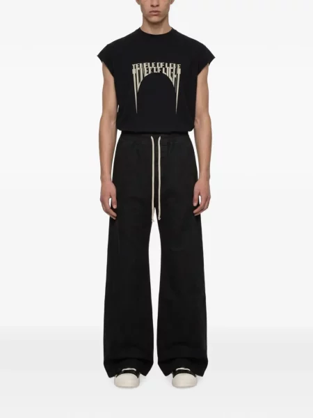 Pantaloni Rick Owens Drkshdw cu cordon negru