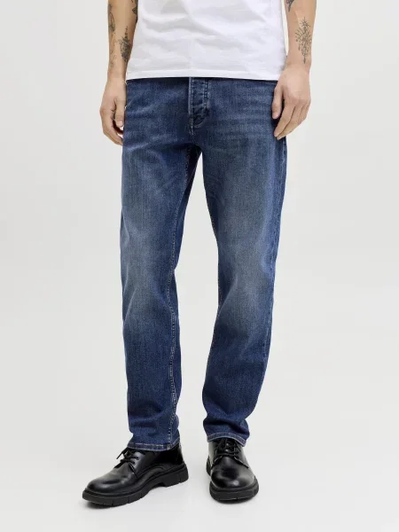 Завужені джинси JACK & JONES бавовна/поліестер синій